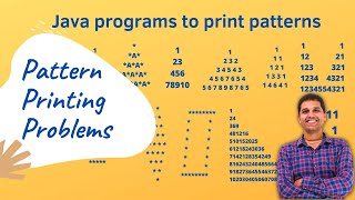 Pattern printing problems | Java | Subramanyam Sir