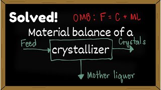 Crystallizer material balance - how to do material balances sample problem on crystallization