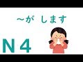 【Ｎ４文法】～が します