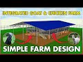 Integrated Goat and chicken farming Shed Design | Integrated Goat and Poultry Farming System