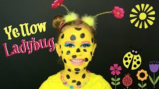 Spring Yellow Ladybug Makeup Tutorial