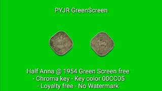 Half Anna @ 1954 Green Screen free  - Chroma key - Key color 00CC05 - Loyalty free - No Watermark