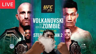 UFC 273 Live Stream - VOLKANOVSKI v KOREAN ZOMBIE Watch Along Reactions
