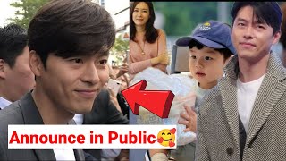 With out Hesitation Hyun Bin Announced his Love for Son Ye-jin and son in National Tv