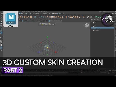 Tutorial Maya 2023 LoL 3D Custom Skin Creation – Maya Basics (Part 2)