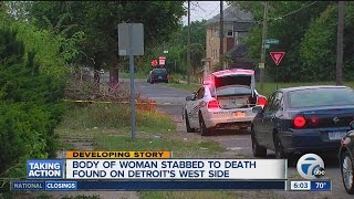 Woman found stabbed to death in Detroit