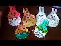 easter bunny origami