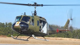 Close-Up Helicopter Action: AH-1F Cobra & UH-1H Huey Startups and Landings Part III