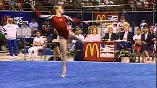 Kim Zmeskal - Floor Exercise - 1991 McDonald's American Cup