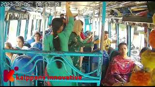 pickpocketing inside buses in Angamaly, Kerala.