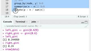 Gini Index for Splitting Classification Trees
