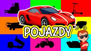 🔴 Pojazdy dla dzieci - MEGA MARATON! - Samochody, ciężarówki, maszyny budowlane - FILMY EDUKACYJNE 🔴