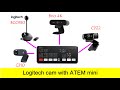 USB Logitech webcam with ATEM mini switcher & live streaming on iPad Pro