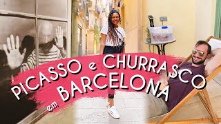 Museu PICASSO + CHURRASCO em CASA+ Rotina em Barcelona 🇪🇸