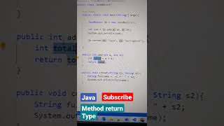 What Is Method Return Type? Java Methods, Java In Telugu, Functions in Java, Core Java,Java Tutorial