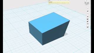 Autodesk 123D - Modify, pull, tweak and split face