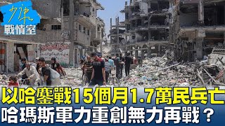 以哈鏖戰十五個月1.7萬民兵亡 哈瑪斯軍力重創無力再戰？ 少康戰情室 20250117