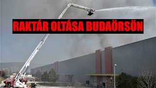 5000 négyzetméteres raktár oltása Budaörsön | TŰZOLTÓK BEVETÉSEN