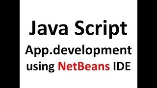 1.JavaScript Development Using Netbeans IDE Introduction