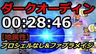 【FFRK】魔石ダーク・オーディン 30秒切り【地弱点】00:28:46 Dark Odin #242