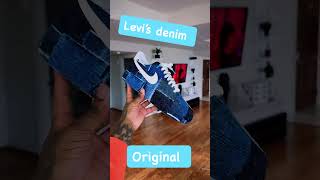 Levi’s denim 🥶👖 #sneaker #custom #airforce #fashion