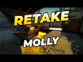 CSGO: Overpass Park to Water Molotov (B Site) | #shorts