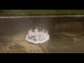 Video shows water overwhelming a manhole cover as Hurricane Beryl moves in