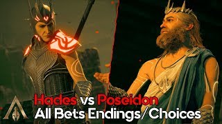 Hades vs Poseidon - All Bets Endings/Choices - AC Odyssey - Torment of Hades DLC
