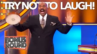 TRY NOT TO LAUGH! FUNNY MOMENTS & ANSWERS ON Family Feud With Steve Harvey