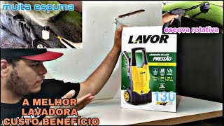 LAVADORA DE ALTA PRESSÃO ONE PLUS 130 LAVOR + ESCOVA ROTATIVA AUTOMOTIVO