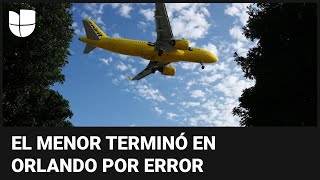 Envían a un niño de 6 años solo en un vuelo equivocado hacia Orlando: la aerolínea pidió disculpas