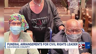 Funeral arrangements announced for Nashville civil rights leader