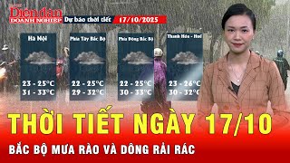 Thời tiết ngày 17/10: Bắc Bộ mưa rào và dông rải rác | Tin tức