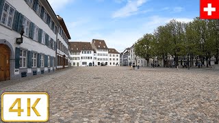 Old Town walk in Basel, Switzerland | Spring 2021【4K】