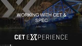 Julie Hart - Working With CET & SPEC | CET Experience 2024