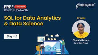 SQL for Data Analytics & Data Science | Day 4 | 360DigiTMG