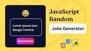 JavaScript Joke Generator App 😆 | Learn API & Fetch in 5 Minutes!
