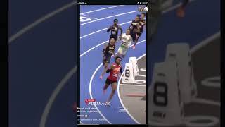 Quincy Wilson, Andrew Salvodon vs the 500m field indoor track VA #trackandfield