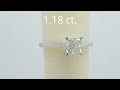 1.18 ct. princess cut diamond solitaire engagement ring *mikado diamonds*