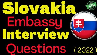 Slovakia embassy interview 2022 | Slovakia work permit embassy interview | slovakia interview 2023