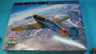 Hobby Boss 1/48 Focke Wulf FW 190 D9 In Box Review