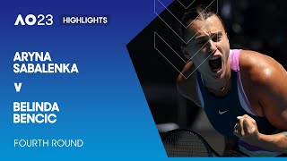 Aryna Sabalenka v Belinda Bencic Highlights | Australian Open 2023 Fourth Round