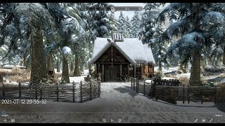 Frostwood Cabin - Skyrim Special Edition House Mod