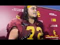 USC OL Elijah Paige on experiencing UCLA win, offensive line improvements