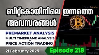 ബിറ്റ്കോയിൻ (BTCUSD) ൽ ഇന്ന് (21-02-2025) ട്രേഡ് എടുക്കുന്നവർക്ക് വേണ്ടി #btcusd #cryptocurrency