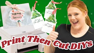 🎄3 Last Minute Print then Cut Crafts That Will Save Your Butt This Christmas! 🎄