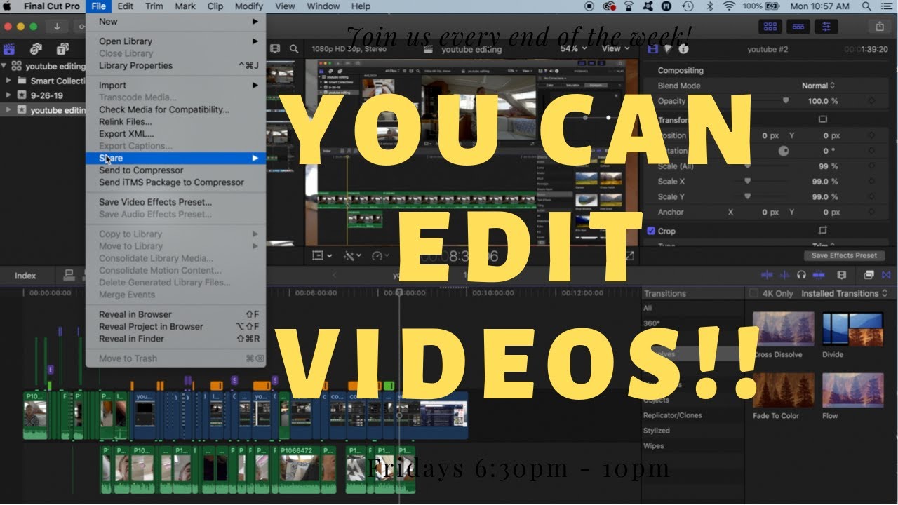 Easy HOW TO EDIT Videos For YouTube - YouTube