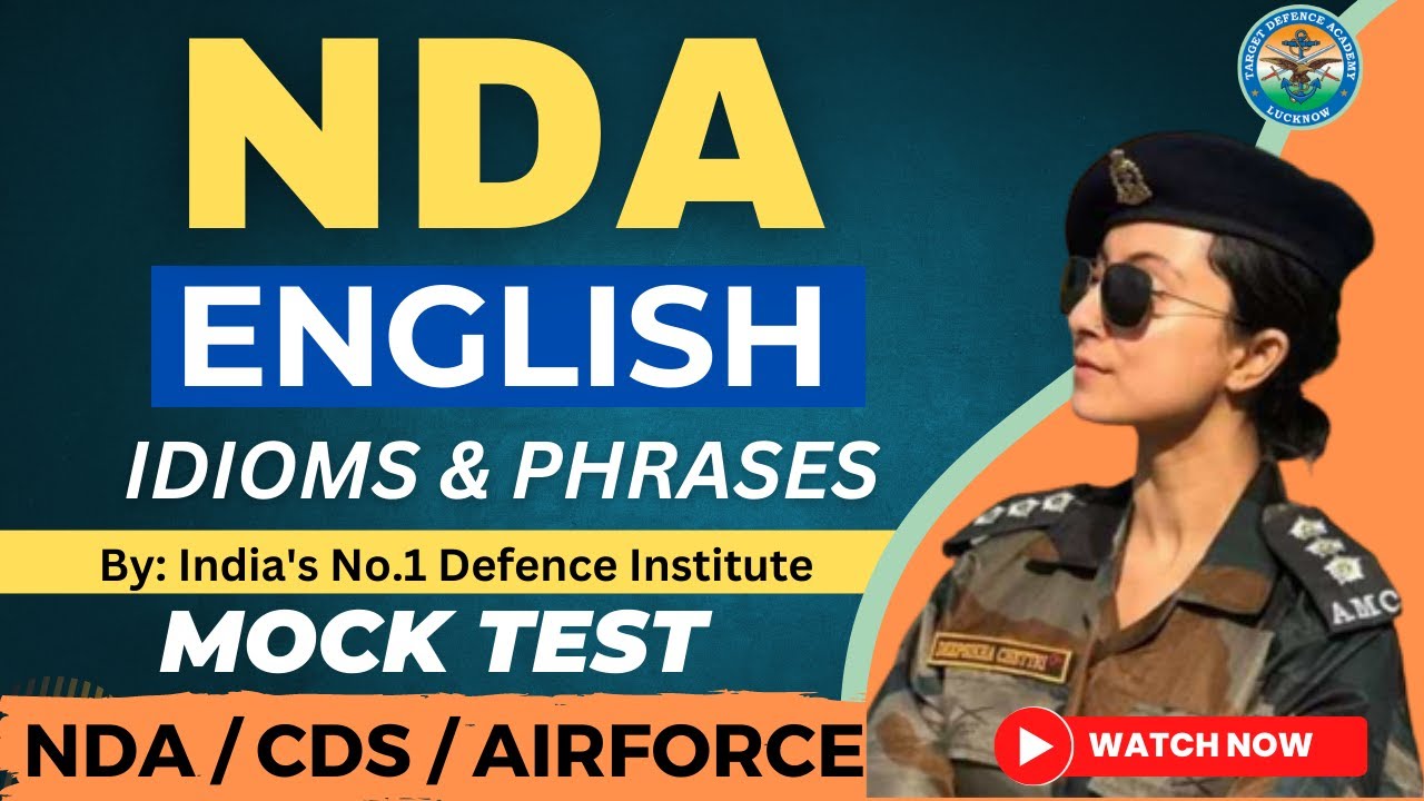 NDA English Idioms & Phrases | NDA Preparation 2 2023 | NDA 1 2024 ...