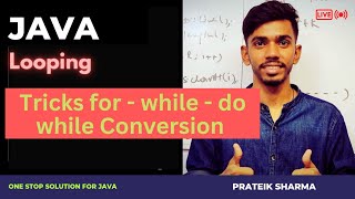 loop conversion Computer Class 10 ICSE ISC Java Programming