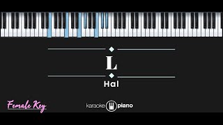 L Hal KARAOKE PIANO FEMALE KEY